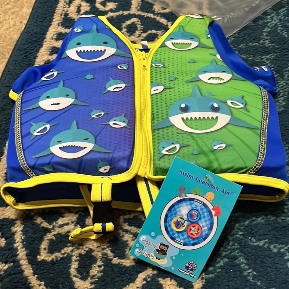 NWT Megartico Swim Trainer Vest Adjustable Safety Strap large